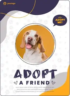 publicidad de adoptar una mascota como amigo