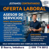 Necesito Asesor de Servicios para Taller Mecanico