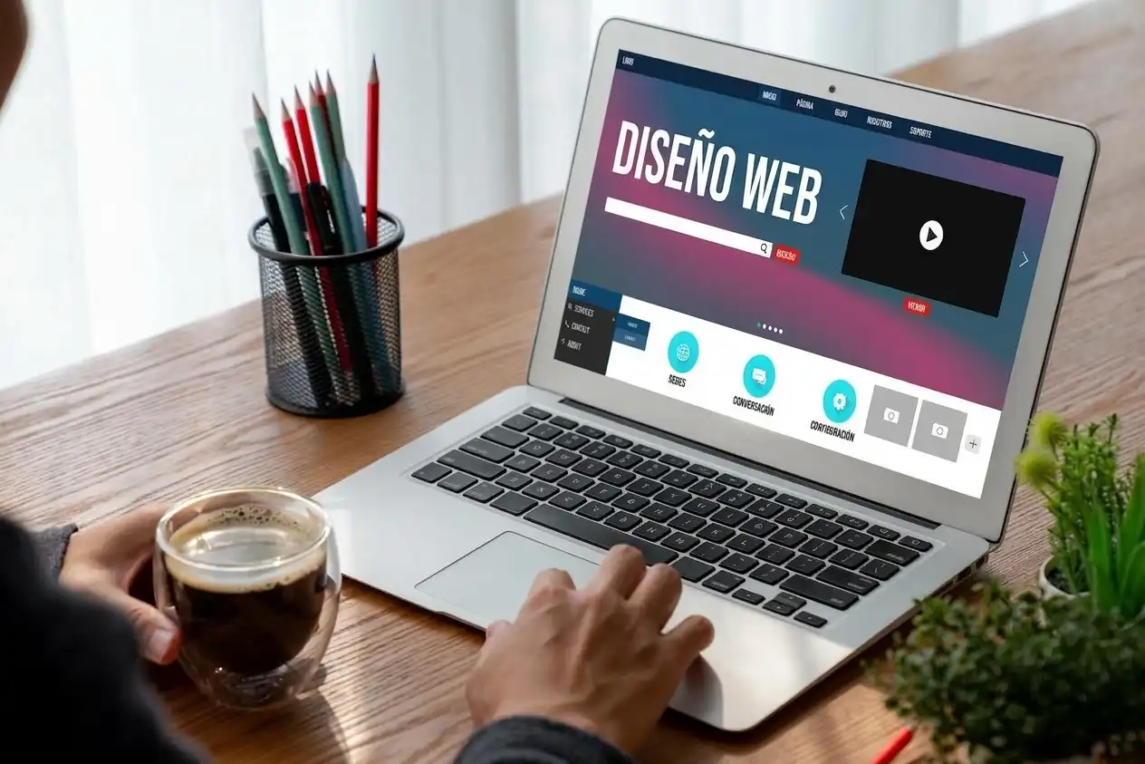 ilustracion mostrando un diseño web
